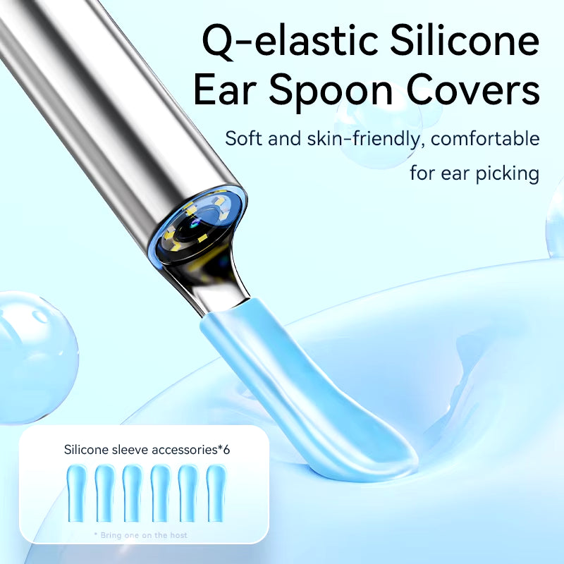 Ear Cleaner High Precision Ear Wax Removal Tool with Camera with LED Light Wireless Cleaner Smart Ear Cleaning Kit Health Care