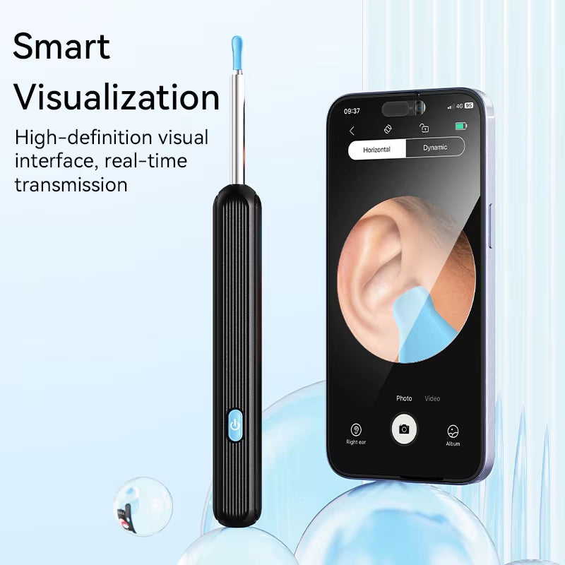 Ear Cleaner High Precision Ear Wax Removal Tool with Camera with LED Light Wireless Cleaner Smart Ear Cleaning Kit Health Care